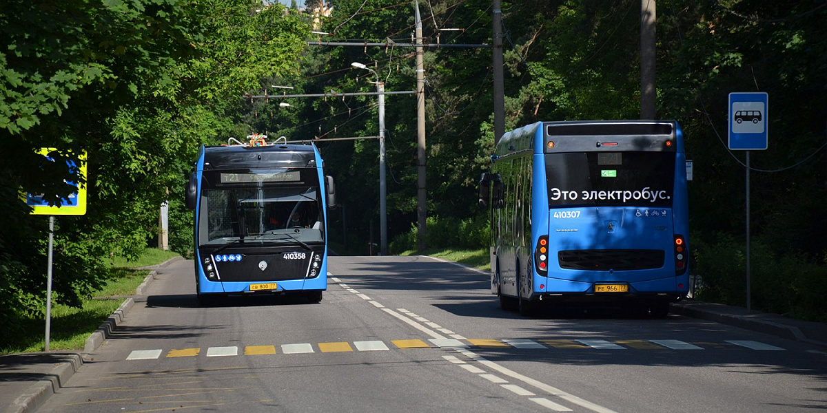 Электробусы КАМАЗ появились в районе Серебряного бора
